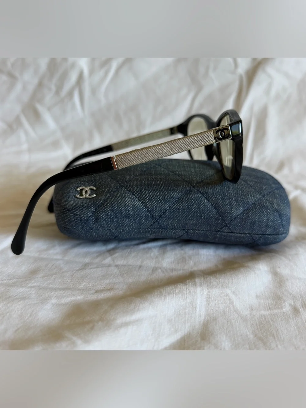 Chanel Eyeglasses frame   Prescription attached with yellowish lens